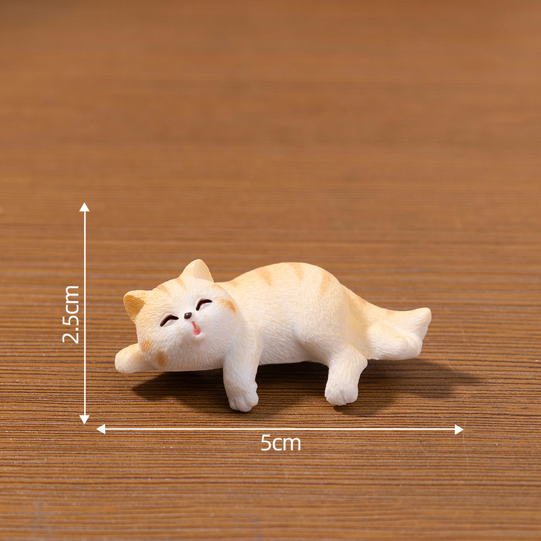 かわいいいたずらな魚猫人形かわいいドールハウス diy 装飾アクセサリーミニデスクトップ装飾品