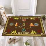 Кусок хрустального бархата в дверной подушке поглощение дверей.