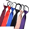 Black tie with zipper suitable for men and women for leisure, wholesale, Korean style, 5cm