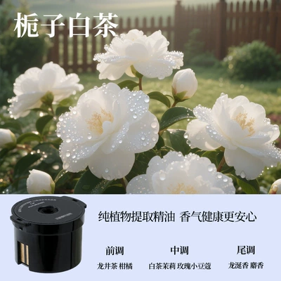 Car Perfume Aromatherapy, High-End Car Fragrance Diffuser - replacement-fragrance-bomb-gardenia-white-tea
