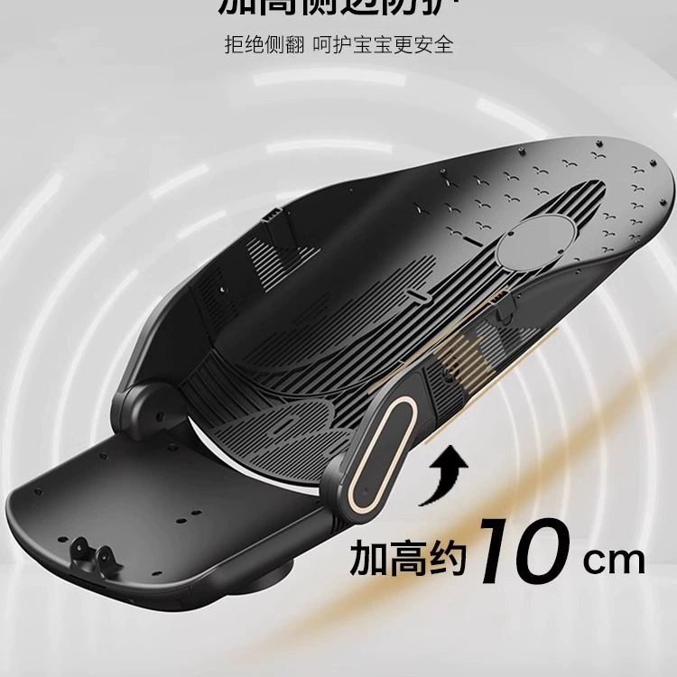 Children's foldable stroller to go out with seat, can sit and lie