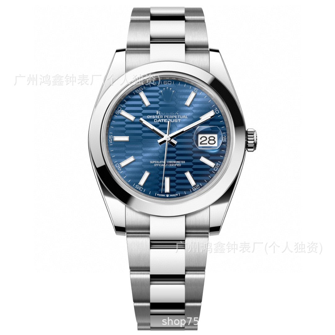 comercio exterior transfronterizo Oyster Registro de movimiento constante Reloj de apertura verde oliva Registro de hombre Reloj mecánico automático al por mayor