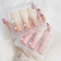 OULESONG small breast mud lip mud matte matte lipstick gift box lip glaze set whitening base lip gloss for student girls