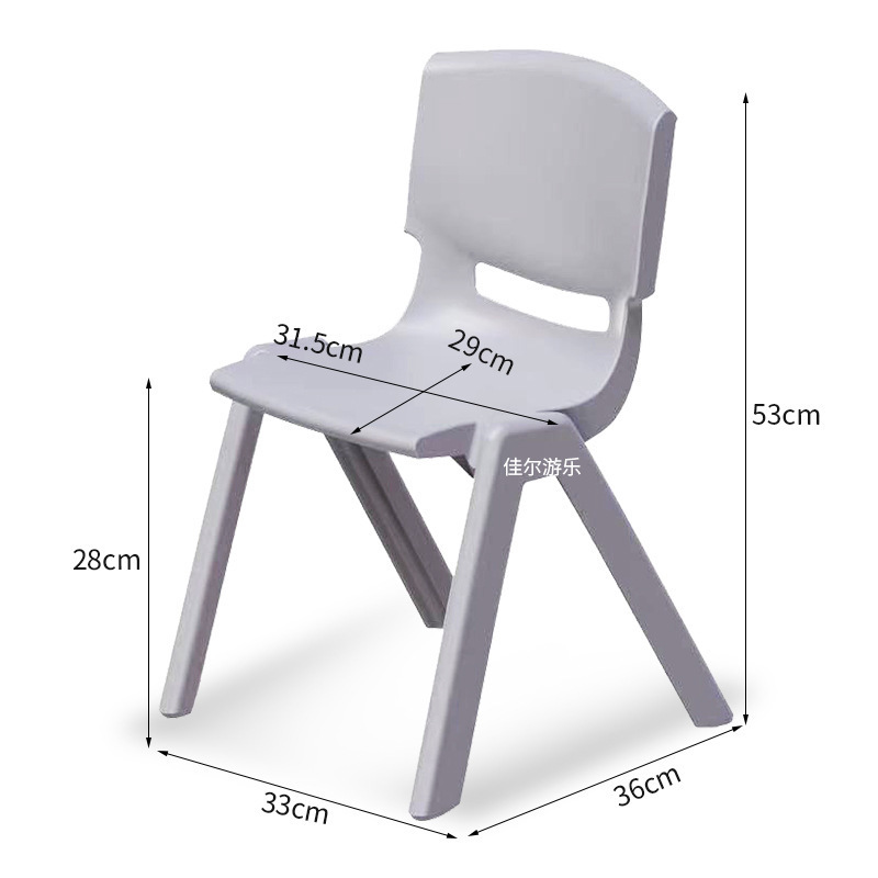 silla de respaldo de jardín de infantes silla para niños taburetes gruesos silla de comedor de plástico pequeño taburete doméstico pequeño image 14