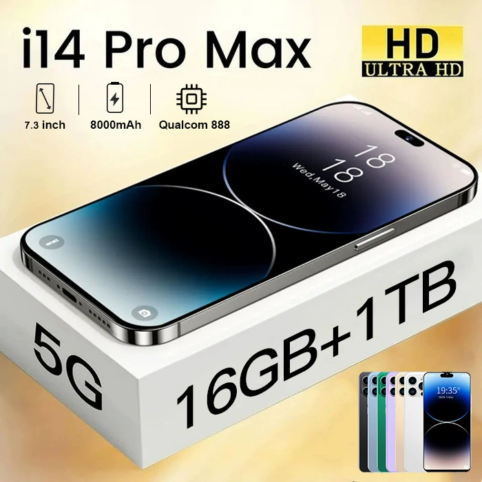 Android-смартфон I14 Pro Max, 16 ГБ + 1 ТБ, глобальные варинты регистрации (EU/US/UK/AU)