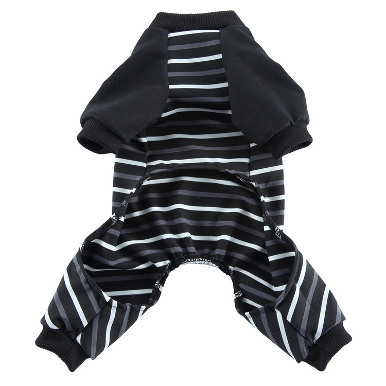 Striped Dog Four Legged Clothing Comfortable Breathable Easy To Wear Prevents Shedding For Home Use Pet Products Dog Clothing & Shoes_voghion.com