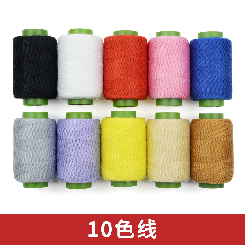 Juego de bolsa de costura para el hogar de costura, aguja de costura pequeña, costura portátil multicolor, costura, hilo negro, engrosamiento