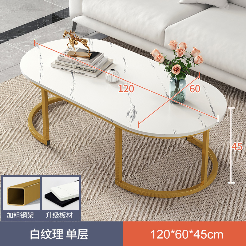 Mesa de café sala de estar casa sofá mesa de lado Luz de lujo simple mesa de té moderna pequeña mesa de café apartamento vidrio redondo pequeño