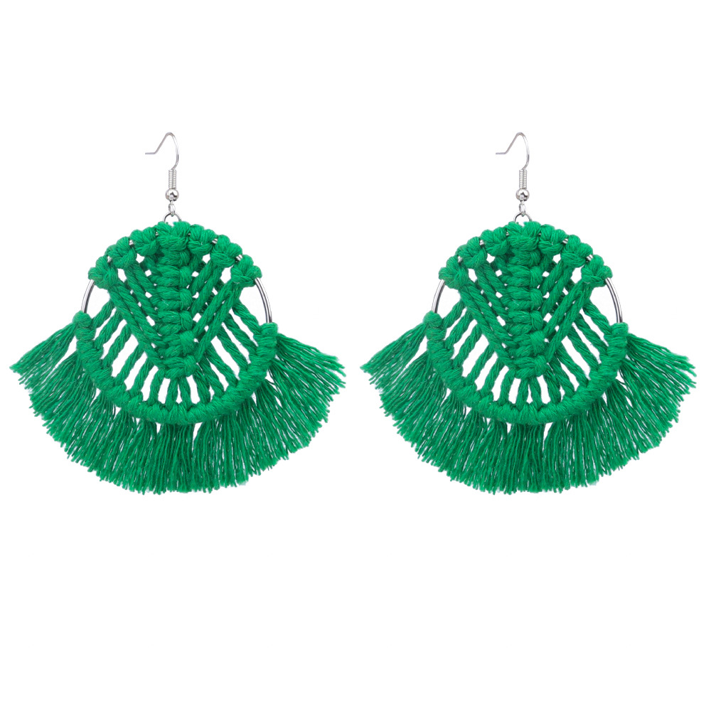 16g Weight Earrings Classification 1 Pair Quantity Casual, Daily Occasion Alloy Material Geometric Pattern Women's Gender Tassel Design Basic, Classic Style Style Wholesale Jewelry Basic Classic Style Geometric Alloy Tassel Earrings 7