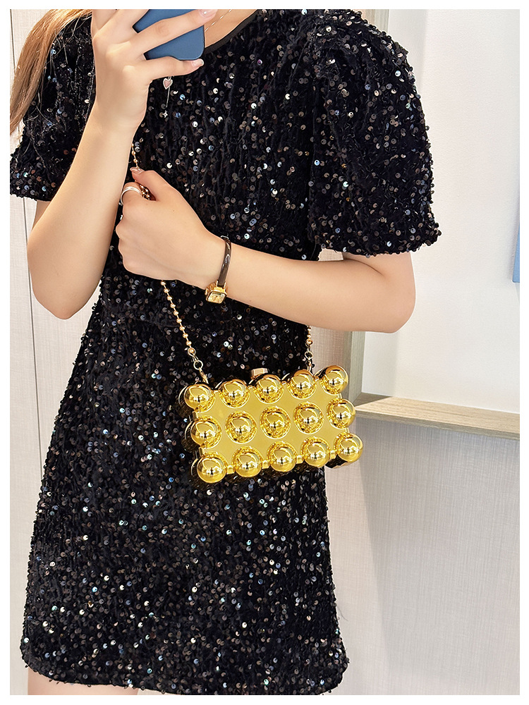 Acrylic bag 2025 New style, European and American cross-border single-shoulder fashionable design women's chain box bag undefined