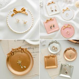 Creative Jewelry Tray Earring Rack Ring Necklace Jewelry Round Display Rack Ornaments Jewelry Photo Props