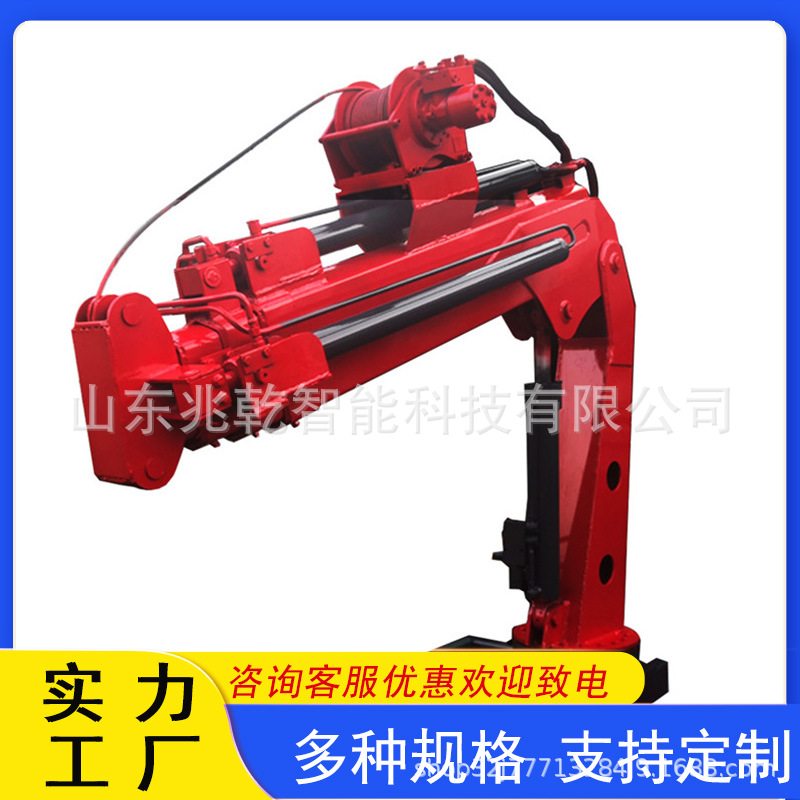Car folding arm crane hydraulic folding arm crane with truck crane…