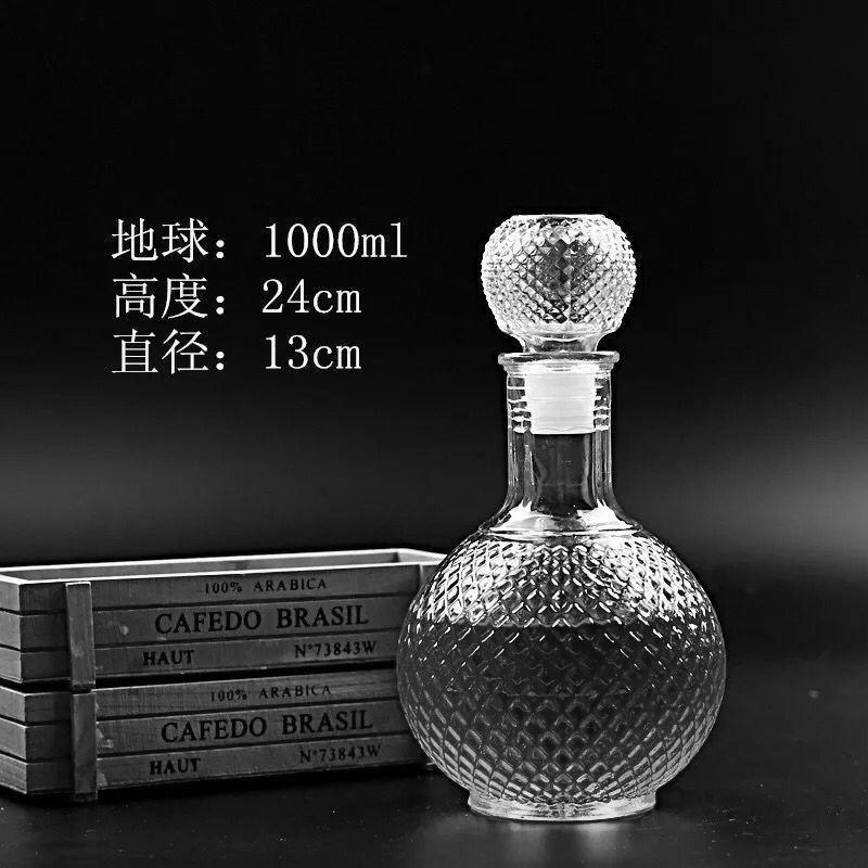 Fabricantes de vinos 50ml 1000ml botellas de prueba creativas botellas de vino rosado de diamante transparentes botellas de vino extranjero