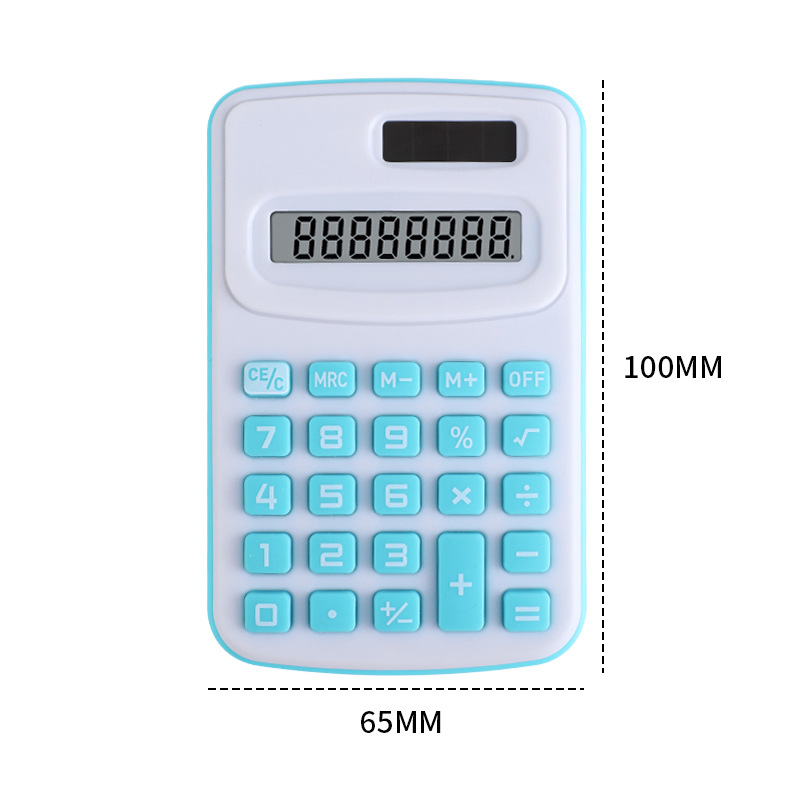 Tamaño pequeño mini calculadora para estudiantes de la escuela primaria dibujos animados lindo color caramelo fresco creativo ordenador portátil