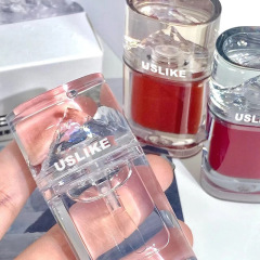 Uslike氷山唇釉薬シリーズガラスの水の光は保湿を潤します。