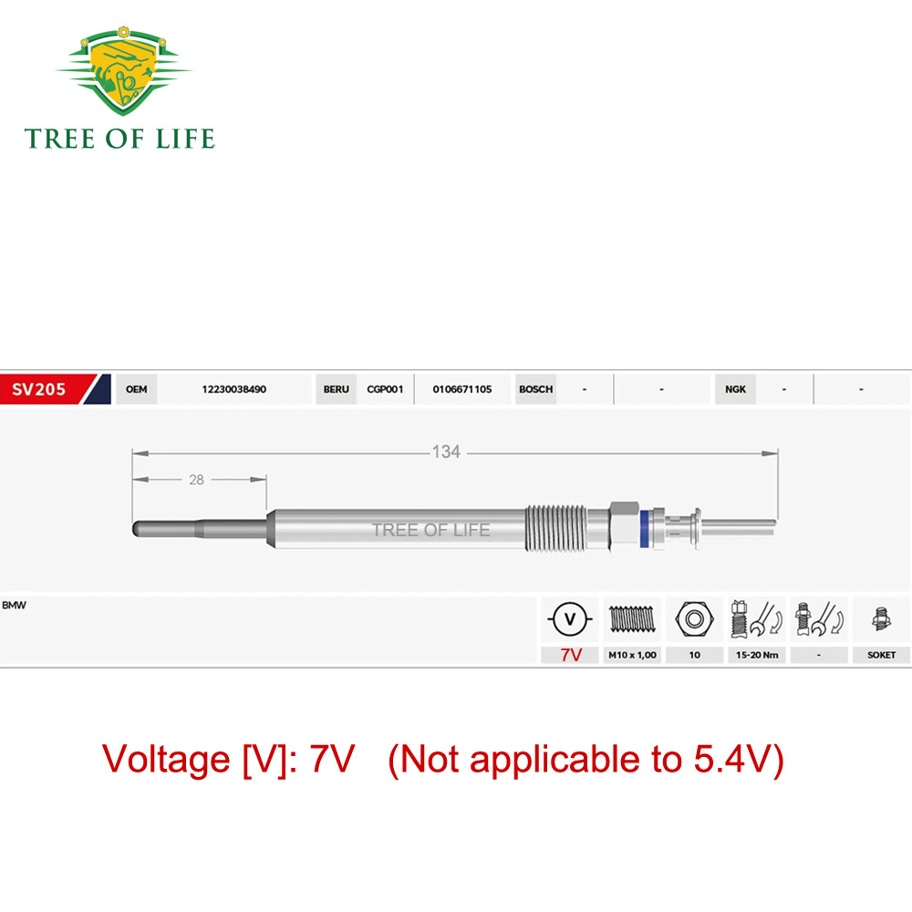 0250603006,12230035934,12237803368 are suitable for Mini Cooper Toyota glow plugs