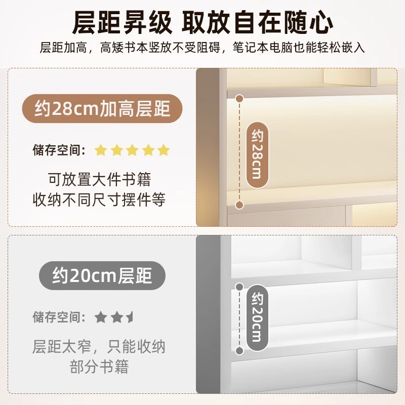 Desktop Bookshelf Storage Rack Bedroom Office Desk Small Multi-Layer Shelf Living Room Desk Storage Simple Bookcase