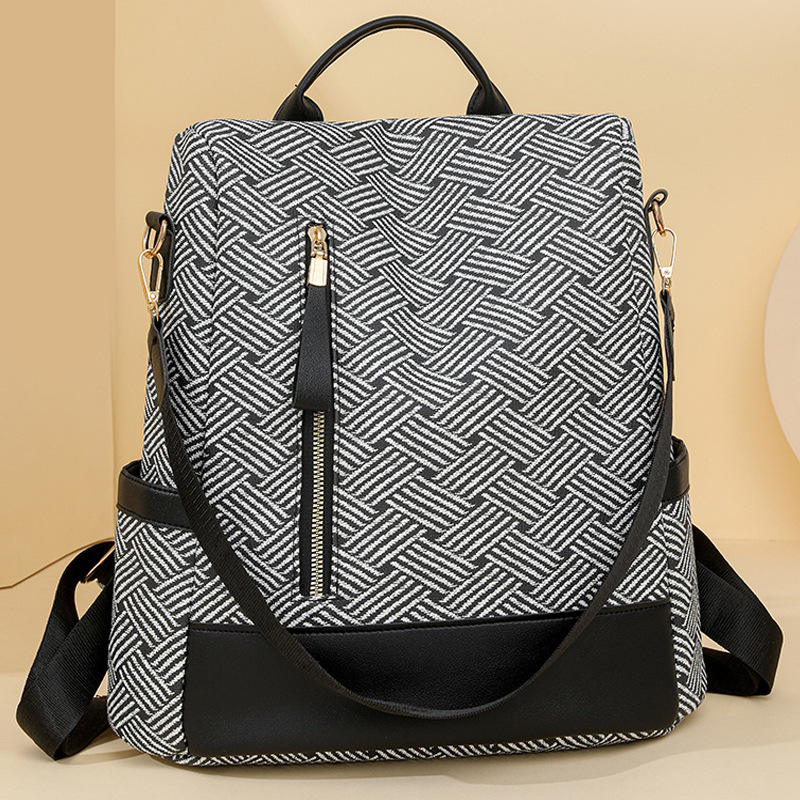 Mochila antirrobo multiusos para mujer 2024 nueva mochila de moda para mujer bolso de hombro de gran capacidad ligero y versátil