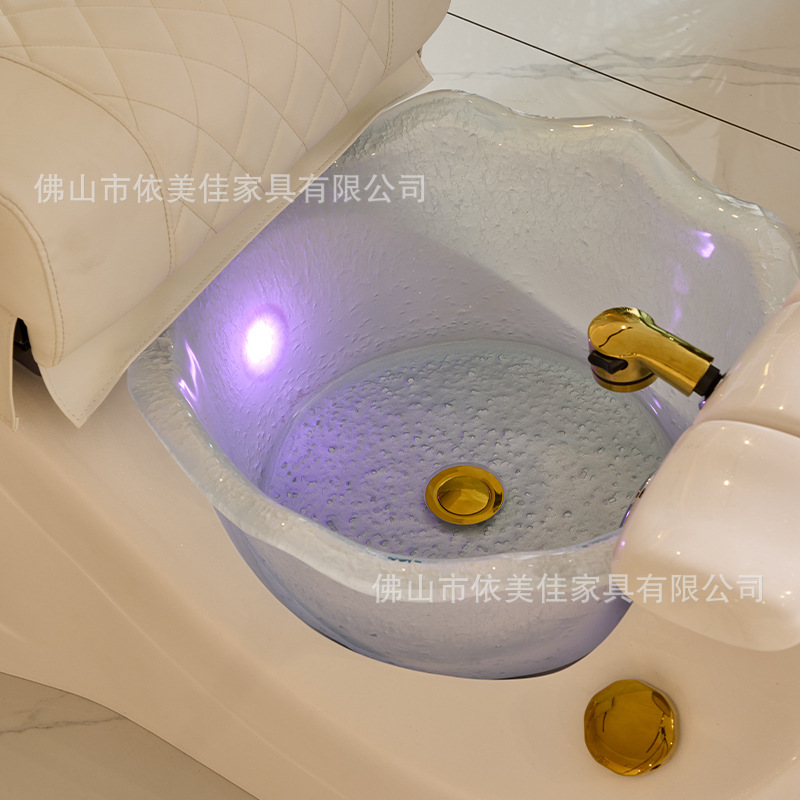 Sillón de Pedicura Eléctrico Multifuncional, Sofá de Masaje de Pies Especial para Salones de Belleza, Exportación
