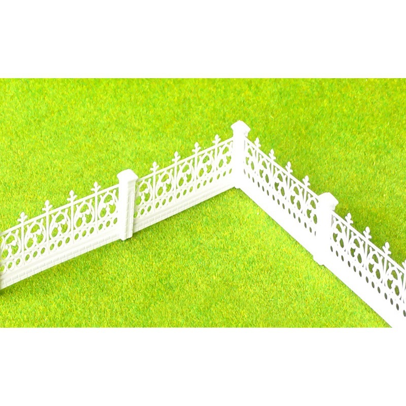 Modelo en miniatura valla mini jardín valla patio barandilla arena bandeja edificio escena en miniatura paisaje material 1 m