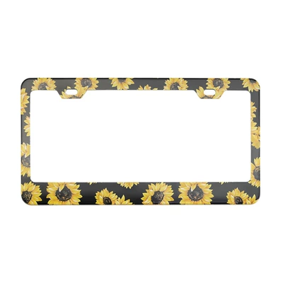 Plate Frame American Halloween Camouflage – License plate holder/license plate holder - xc-w118-sunflower