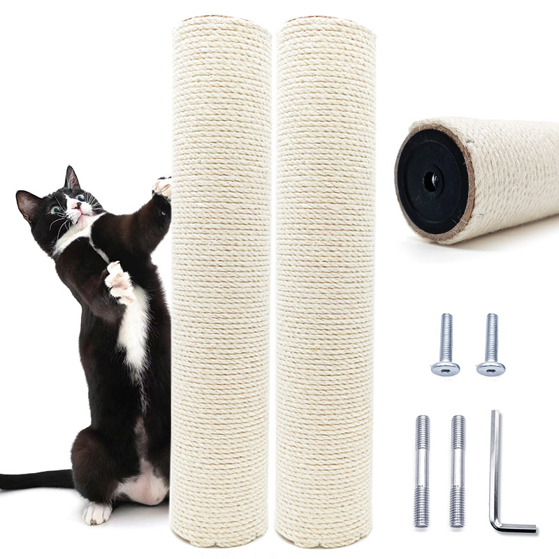 DIY homemade cat tree nest cat grab column replacement sisal sisal column replacement parts with M8 screw suit cat climbing frame