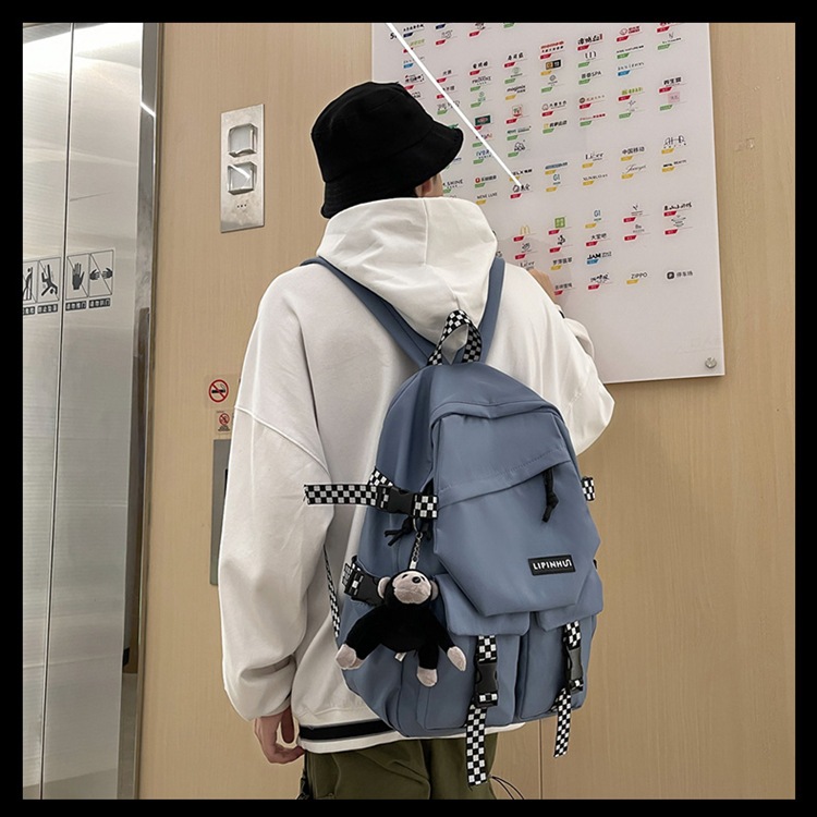 School bag Korean Harajuku backpack junior high school student largecapacity college style backpackpicture26