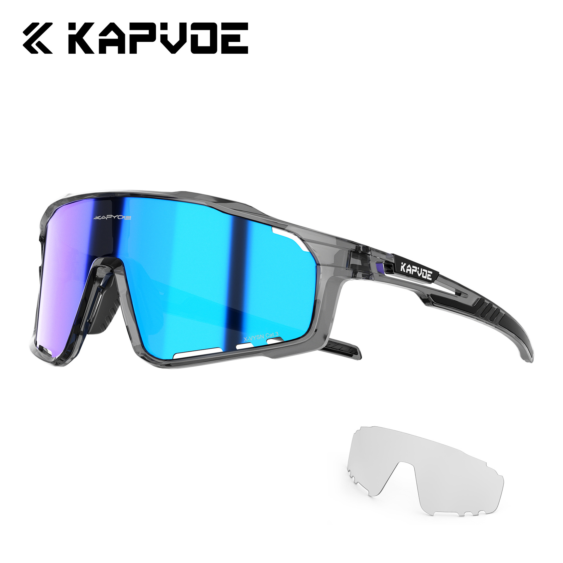 Gafas de Ciclismo Fotocromáticas de TR90 con 2 Lentes A Prueba de Viento para Montaña