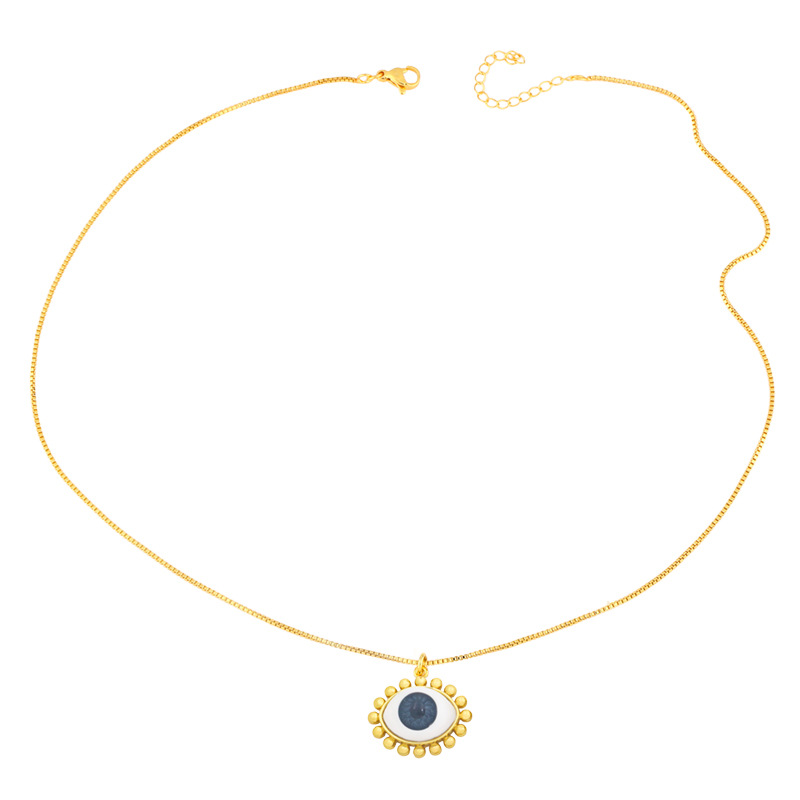 Vintage Fashion Demon Eyes Copper Necklace Wholesale Nihaojewelry