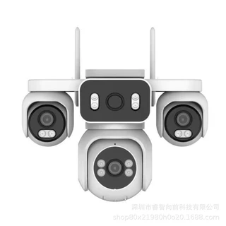 真四目全彩双光全视角手机监控摄像头睿博士APP国内免流量4G