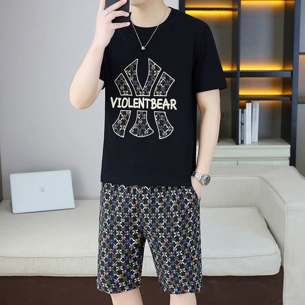 Black set, T-shirt, shorts