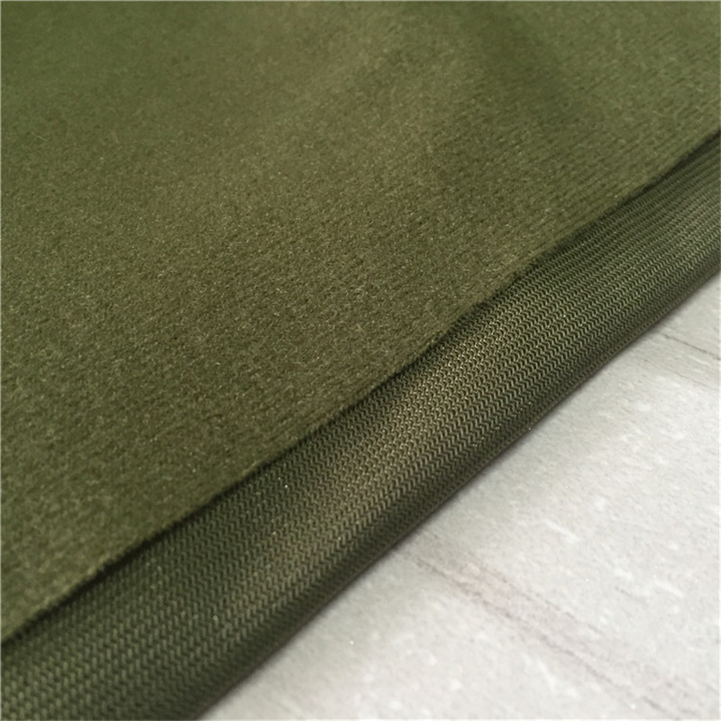 厂家直销 50D细丝精品拉毛包边布（圈绒）