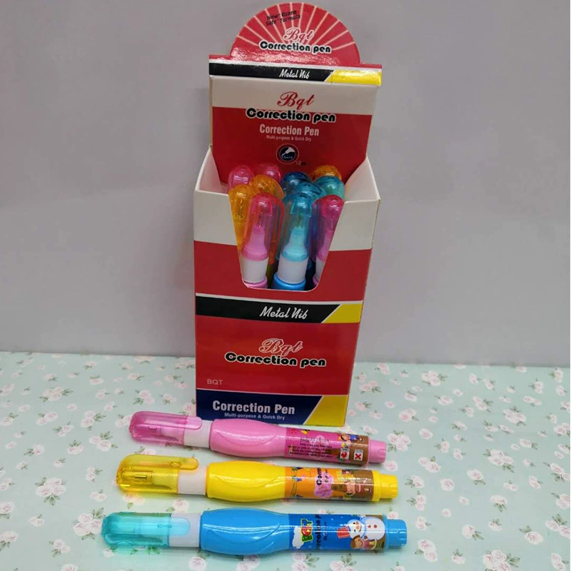 Factory correction liquid cartoon modification liquid office correction solution Students use non -toxic speed dry large capacity steel head modification solution