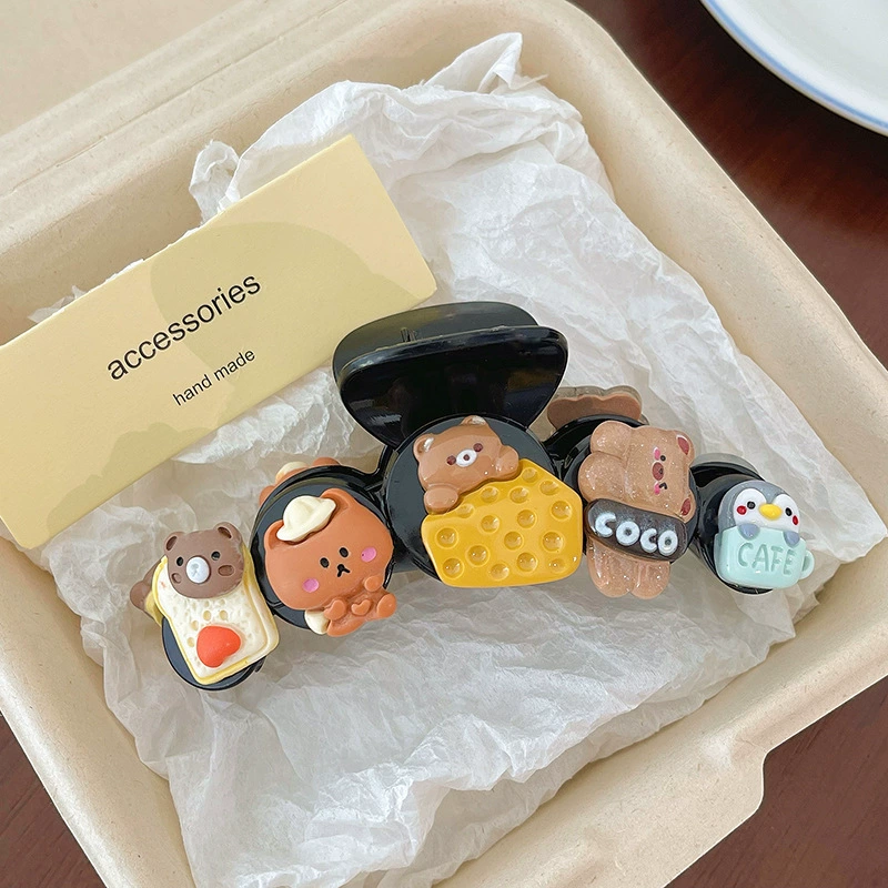 Геометрические заколки для волос с бантом, симпатичная заколка, акула, безвредная заколка, крабовая заколка, без повреждения волос