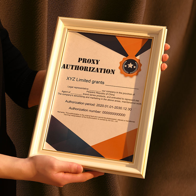 PS Foam Honor Certificate Frame a4 Children's Certificate Frame Can be Mounted Simple 8-inch Certificate Photo Frame