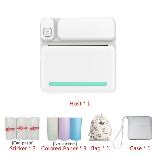 C19 Blue+3 volumes of color paper+3 rolls of non -dry glue+cloth bag+protective cover