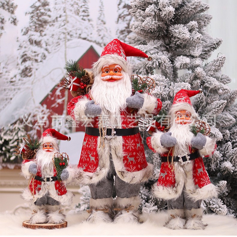 Suministros navideños de Papá Noel, muñeco de Papá Noel de 36 pulgadas, decoración de interiores para el hogar, regalo grande de Navidad, transfronterizo