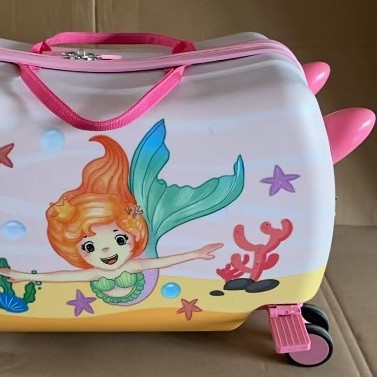 Children's trolley suitcase, rideable luggage box, seatable box
