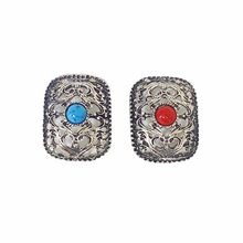 民族风蒙古族藏族苗族饰品头饰项链配件材料DIY合金藏银SM6877