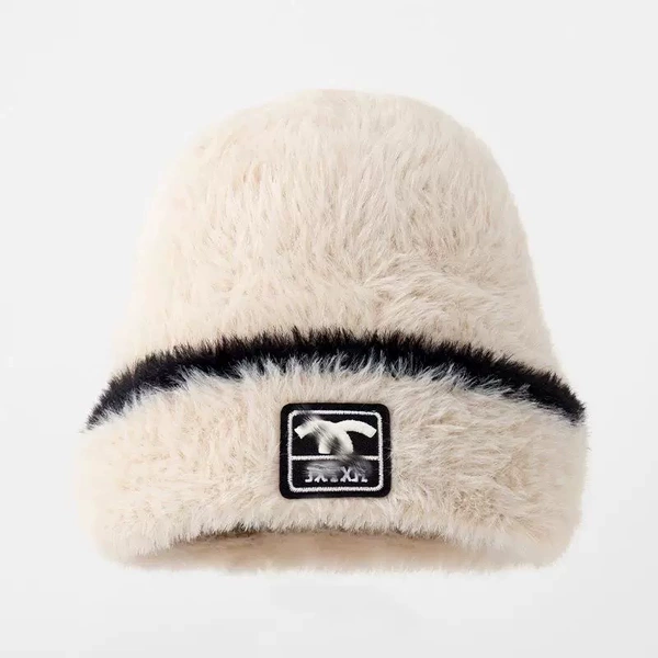 Beige, artificial fur