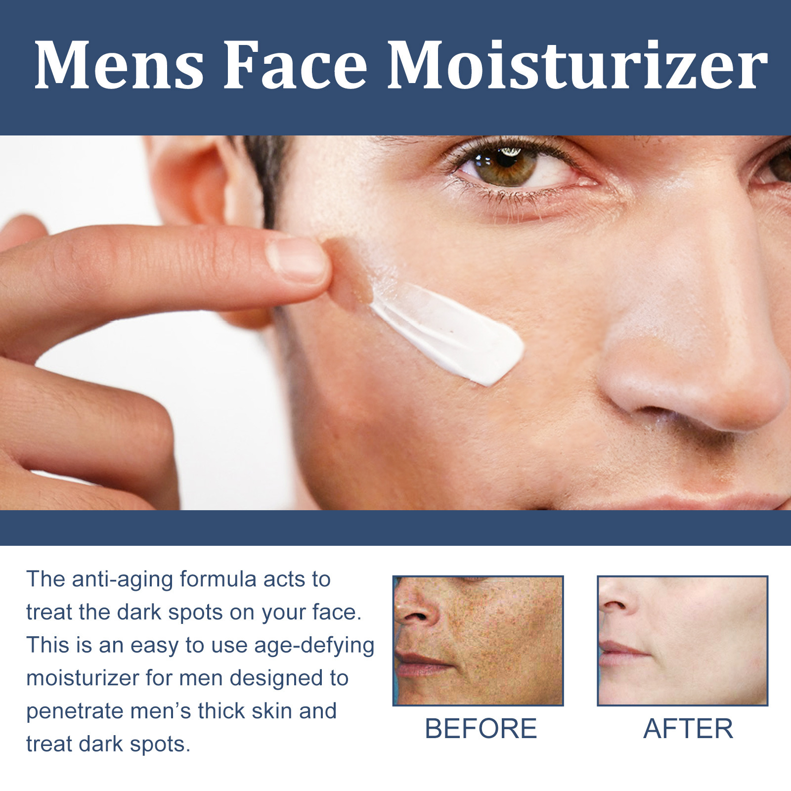 Men's Facial Moisturizer Cream for Soft and Supple Skin, Reduce Fine Lines and Dark Circles - Facial Care Cream_voghion.com