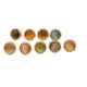 New Chinese Style Metal Pearlescent Cat's Eye Stone Buttons Chiffon Shirt Round Decorative Small Fragrant Cheongsam Buttons