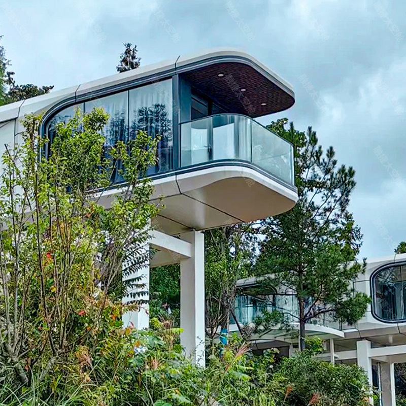 Casa Móvil Tipo Cápsula Espacial Rongjie, Alojamiento Exterior, Casa Contenedor Residencial, Solárium Personalizado para Exportación de Comercio Exterior