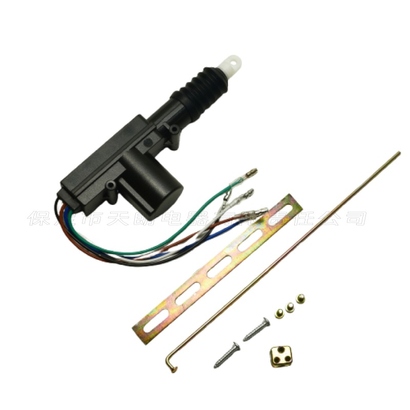 Car central control door lock 5-wire 12V motor central control lock 5-hole gun type universal main lock lock single lock