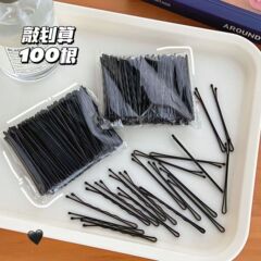 发夹卡子一字夹简约黑色发卡碎发小夹子固定头发头饰女钢夹U型夹