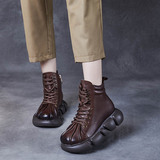 以一 Martens, демисезонные короткие сапоги на платформе для отдыха