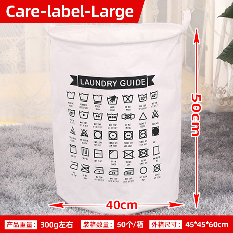 Posta gratuita casera gran cartón plegable tela algodón y lino juguetes caseros almacenamiento barril