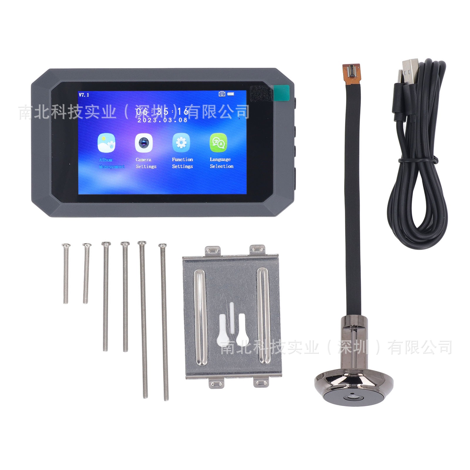 Nooberone隐藏式猫眼电子猫眼门铃智能猫眼厂家外贸跨境速卖通X8