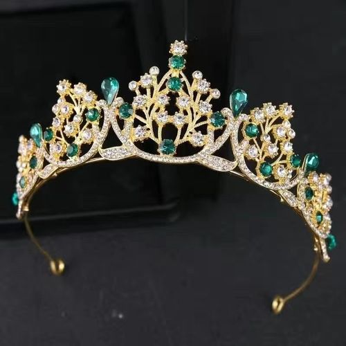 Bride Crown Headpiece Children Princess Birthday Headband Wedding Crown High-end Atmospheric Crown Production Wholesale