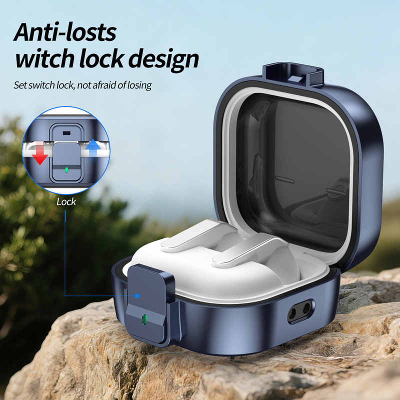 Suitable for Samsung Galaxy Buds4Pro Bluetooth Earphone Case with Lock Buckle, Simple Anti-Fall Protective Case, New Model